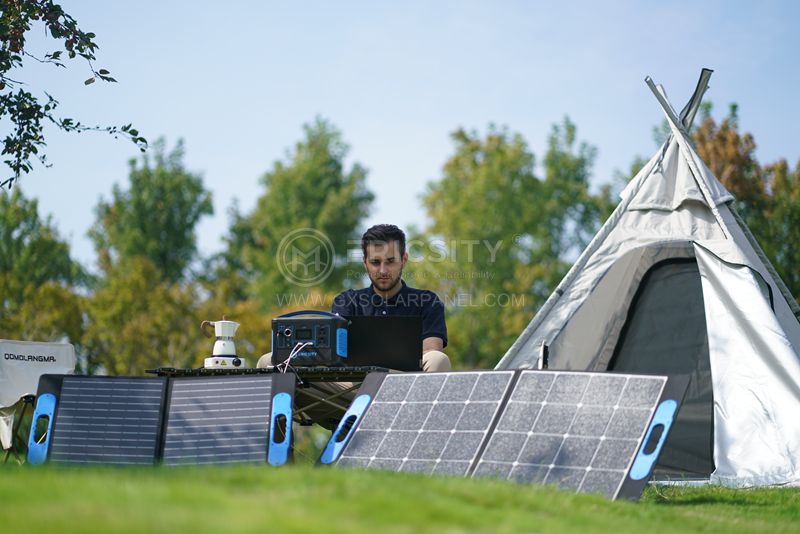 Charge Up With The Sun: 300 Watt Folding Solar Panels In Action